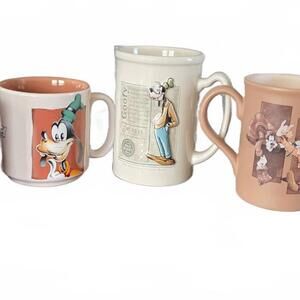 Assorted Disney mugs. Mickey, Goofy, Minnie